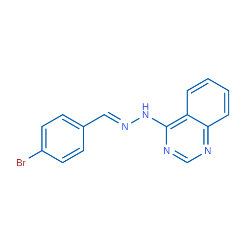 4-[(E)-2-[(4-Bromophenyl)methylidene]hydrazin-1-yl]quinazoline 1g