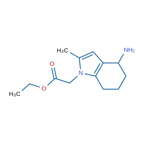 Ethyl 2-(4-amino-2-methyl-4,5,6,7-tetrahydro-1H-indol-1-yl)acetate 1g