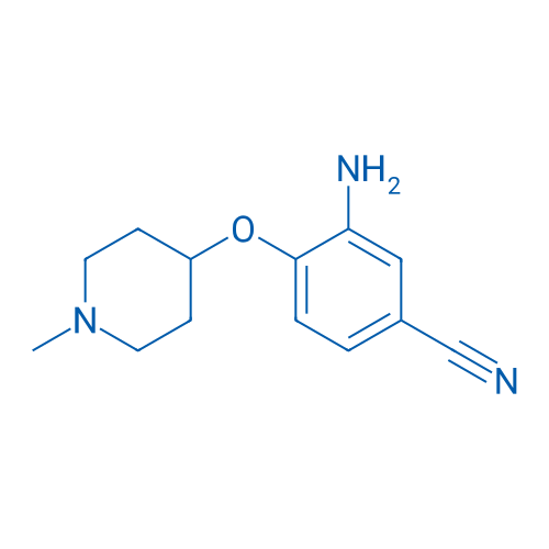 3-AMINO-4-((1-METHYLPIPERIDIN-4-YL)OXY)BENZONITRILE 250mg