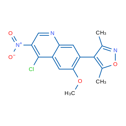 4-(4-Chloro-6-methoxy-3-nitroquinolin-7-yl)-3,5-dimethylisoxazole 1g