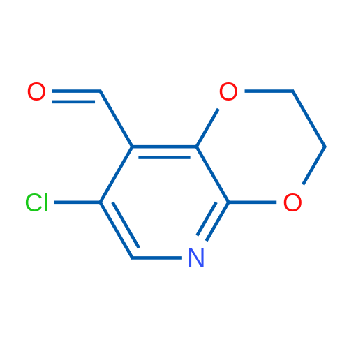 7-Chloro-2,3-dihydro-[1,4]dioxino[2,3-b]pyridine-8-carbaldehyde 250mg