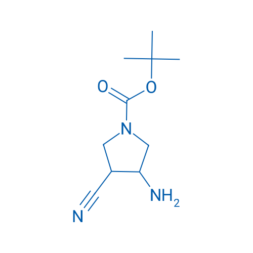 tert-Butyl 3-amino-4-cyanopyrrolidine-1-carboxylate 250mg