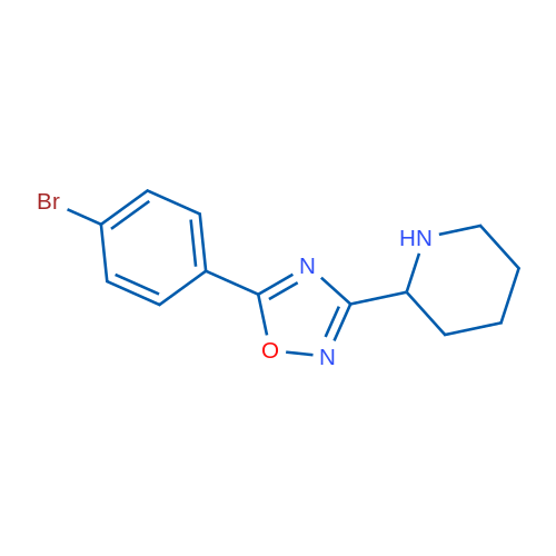 5-(4-Bromophenyl)-3-(piperidin-2-yl)-1,2,4-oxadiazole 1g
