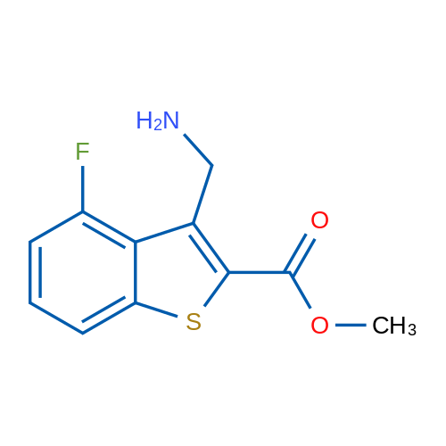 Methyl 3-(aminomethyl)-4-fluoro-1-benzothiophene-2-carboxylate 1g