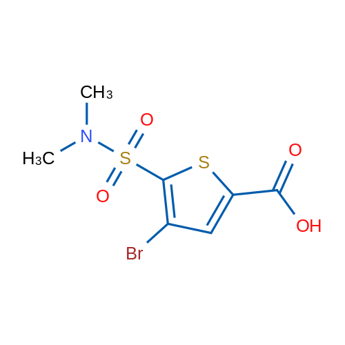 4-Bromo-5-(dimethylsulfamoyl)thiophene-2-carboxylic acid 5g