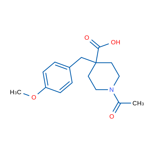 1-Acetyl-4-(4-methoxybenzyl)piperidine-4-carboxylic acid 5g
