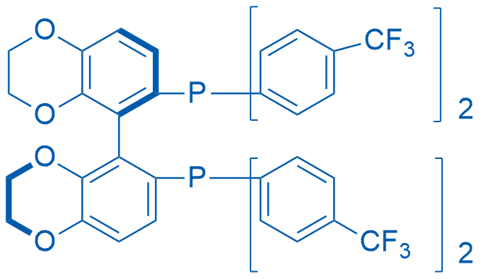 1,1'-[(5R)-2,2',3,3'-Tetrahydro[5,5'-bi-1,4-benzodioxin]-6,6'-diyl]bis[1,1-bis[4-(trifluoromethyl)phenyl]phosphine] 1g