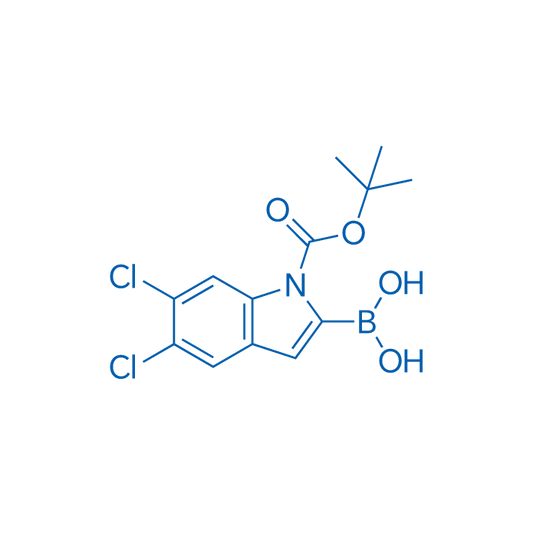 (1-(tert-Butoxycarbonyl)-5,6-dichloro-1H-indol-2-yl)boronic acid 250mg