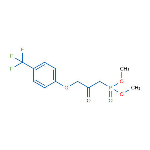 Dimethyl (2-oxo-3-(4-(trifluoromethyl)phenoxy)propyl)phosphonate 5g