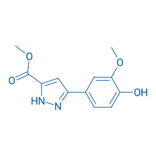 Methyl 3-(4-hydroxy-3-methoxyphenyl)-1h-pyrazole-5-carboxylate 1g