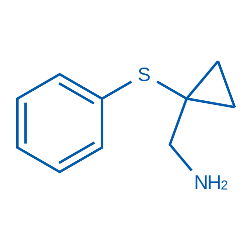 (1-(Phenylthio)cyclopropyl)methanamine 50mg