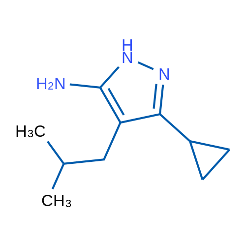 3-Cyclopropyl-4-(2-methylpropyl)-1h-pyrazol-5-amine 1g