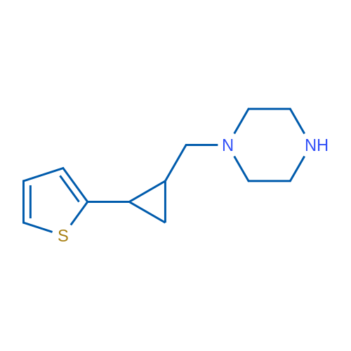 1-{[2-(thiophen-2-yl)cyclopropyl]methyl}piperazine 1g