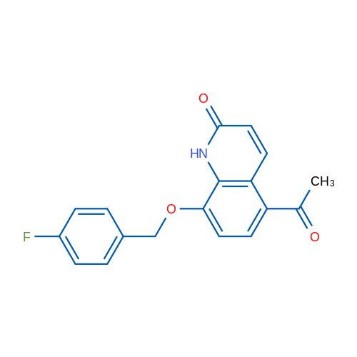5-Acetyl-8-[(4-fluorophenyl)methoxy]-1,2-dihydroquinolin-2-one 50mg