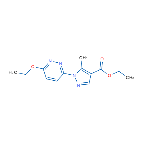 Ethyl 1-(6-ethoxypyridazin-3-yl)-5-methyl-1H-pyrazole-4-carboxylate 1g
