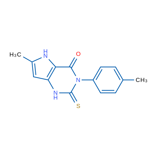 6-Methyl-2-thioxo-3-(p-tolyl)-2,3-dihydro-1H-pyrrolo[3,2-d]pyrimidin-4(5H)-one 10g