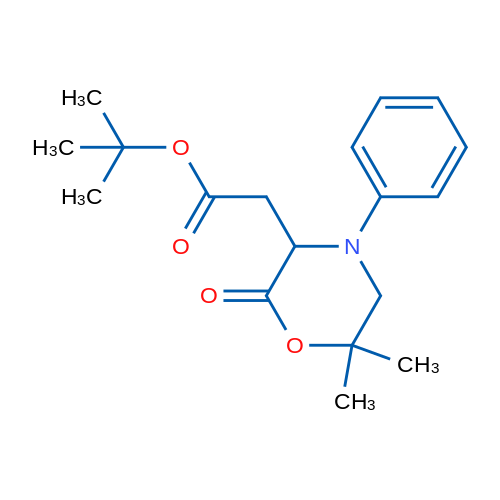 tert-Butyl 2-(6,6-dimethyl-2-oxo-4-phenylmorpholin-3-yl)acetate 1g