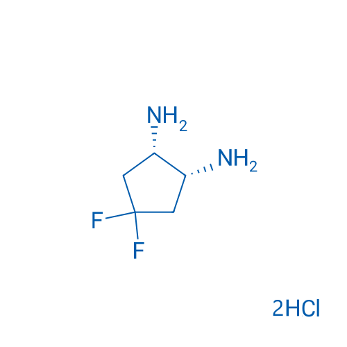 (1R,2S)-4,4-Difluorocyclopentane-1,2-diamine dihydrochloride 100mg