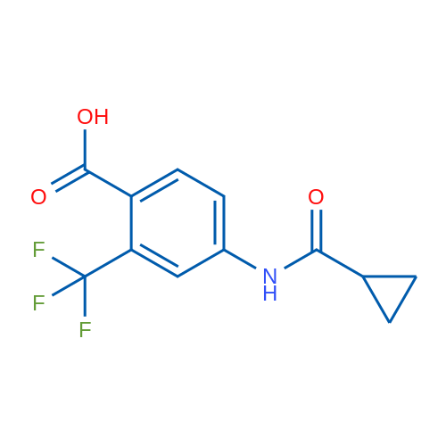 4-(Cyclopropanecarboxamido)-2-(trifluoromethyl)benzoic acid 1g