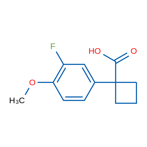 1-(3-Fluoro-4-methoxyphenyl)cyclobutane-1-carboxylic acid 1g
