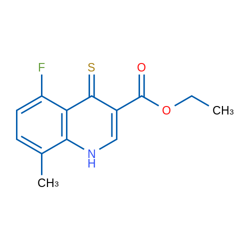 Ethyl 5-fluoro-8-methyl-4-thioxo-1,4-dihydroquinoline-3-carboxylate 1g