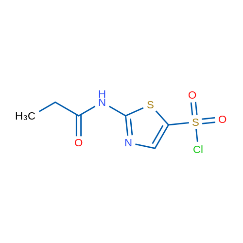 2-Propanamido-1,3-thiazole-5-sulfonyl chloride 1g