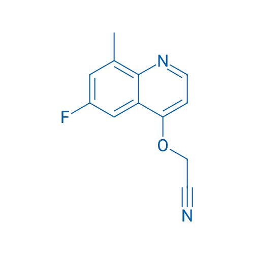 2-((6-Fluoro-8-methylquinolin-4-yl)oxy)acetonitrile 1g