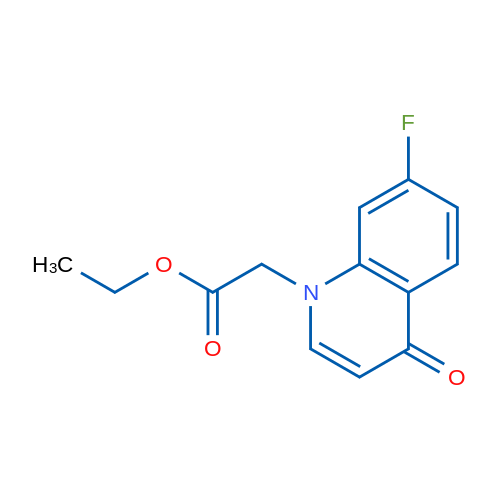 Ethyl 2-(7-fluoro-4-oxoquinolin-1(4H)-yl)acetate 1g