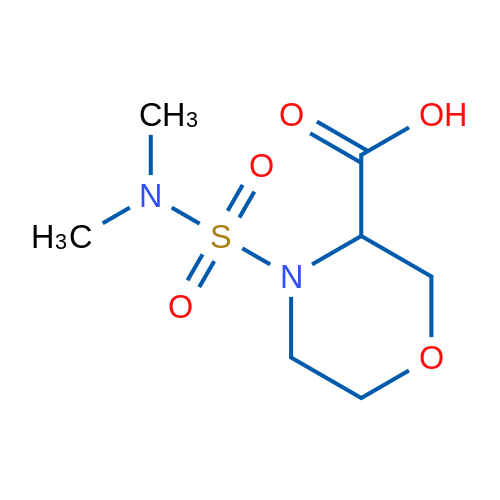 4-(N,N-Dimethylsulfamoyl)morpholine-3-carboxylic acid 1g