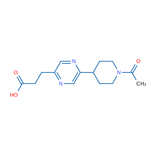 3-(5-(1-Acetylpiperidin-4-yl)pyrazin-2-yl)propanoic acid 1g