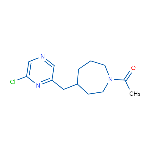 1-(4-((6-Chloropyrazin-2-yl)methyl)azepan-1-yl)ethanone 1g
