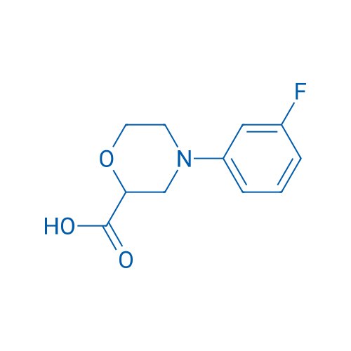 4-(3-Fluorophenyl)morpholine-2-carboxylic acid 1g