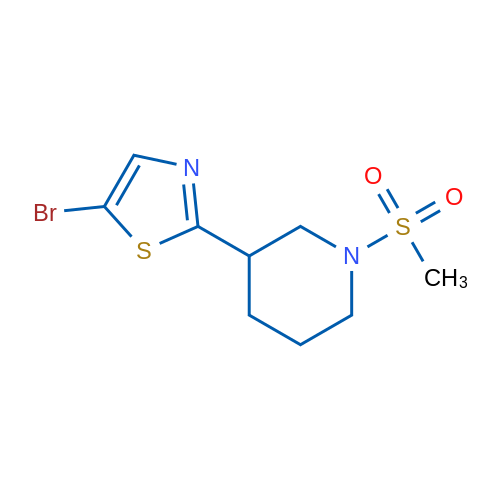 5-Bromo-2-(1-(methylsulfonyl)piperidin-3-yl)thiazole 1g