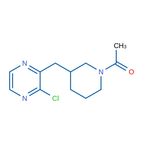1-(3-((3-Chloropyrazin-2-yl)methyl)piperidin-1-yl)ethanone 1g