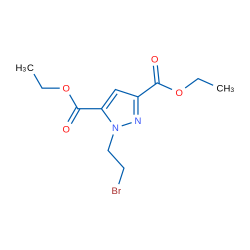 Diethyl 1-(2-bromoethyl)-1H-pyrazole-3,5-dicarboxylate 5g