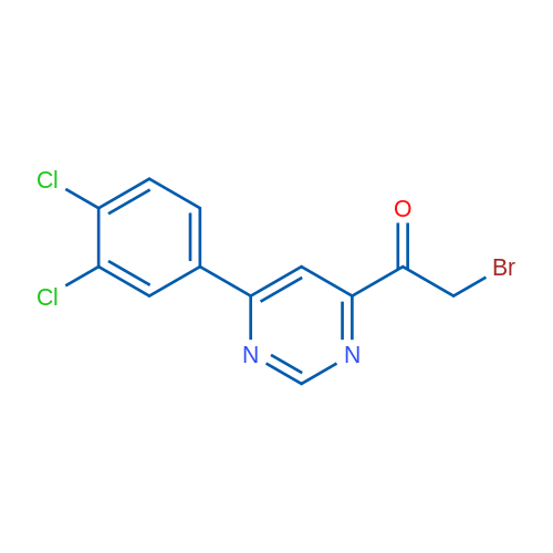 2-Bromo-1-(6-(3,4-dichlorophenyl)pyrimidin-4-yl)ethanone 1g
