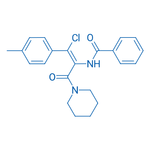 (Z)-N-(1-Chloro-3-oxo-3-(piperidin-1-yl)-1-(p-tolyl)prop-1-en-2-yl)benzamide 100mg