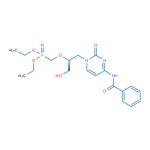 (S)-Diethyl (((1-(4-benzamido-2-oxopyrimidin-1(2H)-yl)-3-hydroxypropan-2-yl)oxy)methyl)phosphonate 1g