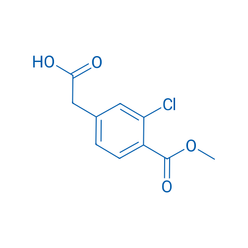 2-(3-Chloro-4-(methoxycarbonyl)phenyl)acetic acid 250mg