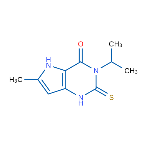 6-Methyl-3-(propan-2-yl)-2-sulfanylidene-1H,2H,3H,4H,5H-pyrrolo[3,2-d]pyrimidin-4-one 1g