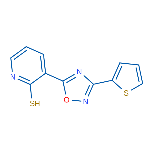 3-[3-(Thiophen-2-yl)-1,2,4-oxadiazol-5-yl]pyridine-2-thiol 1g