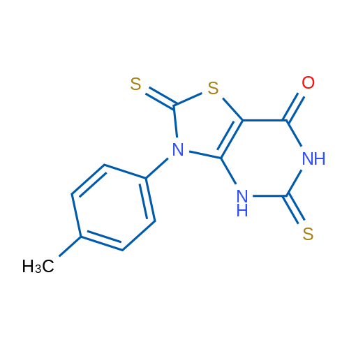 2,5-Dithioxo-3-(p-tolyl)-2,3,5,6-tetrahydrothiazolo[4,5-d]pyrimidin-7(4H)-one 1g