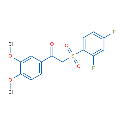 2-(2,4-Difluorobenzenesulfonyl)-1-(3,4-dimethoxyphenyl)ethan-1-one 1g