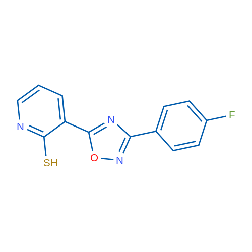 3-[3-(4-Fluorophenyl)-1,2,4-oxadiazol-5-yl]pyridine-2-thiol 1g