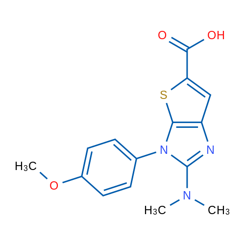 2-(Dimethylamino)-3-(4-methoxyphenyl)-3H-thieno[2,3-d]imidazole-5-carboxylic acid 1g