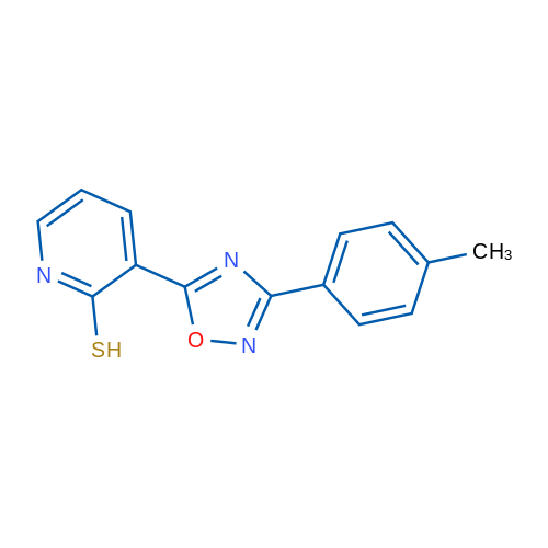 3-[3-(4-Methylphenyl)-1,2,4-oxadiazol-5-yl]pyridine-2-thiol 1g