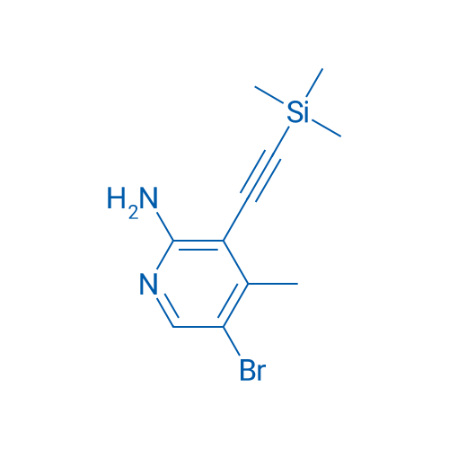 5-Bromo-4-methyl-3-((trimethylsilyl)ethynyl)pyridin-2-amine 1g