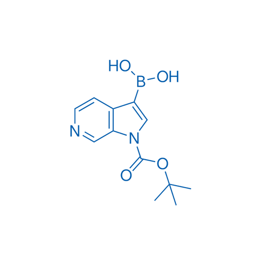 (1-(tert-Butoxycarbonyl)-1H-pyrrolo[2,3-c]pyridin-3-yl)boronic acid 250mg