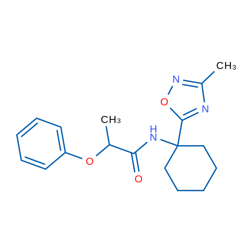 N-[1-(3-Methyl-1,2,4-oxadiazol-5-yl)cyclohexyl]-2-phenoxypropanamide 1g