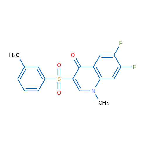 6,7-Difluoro-1-methyl-3-(m-tolylsulfonyl)quinolin-4(1H)-one 1g